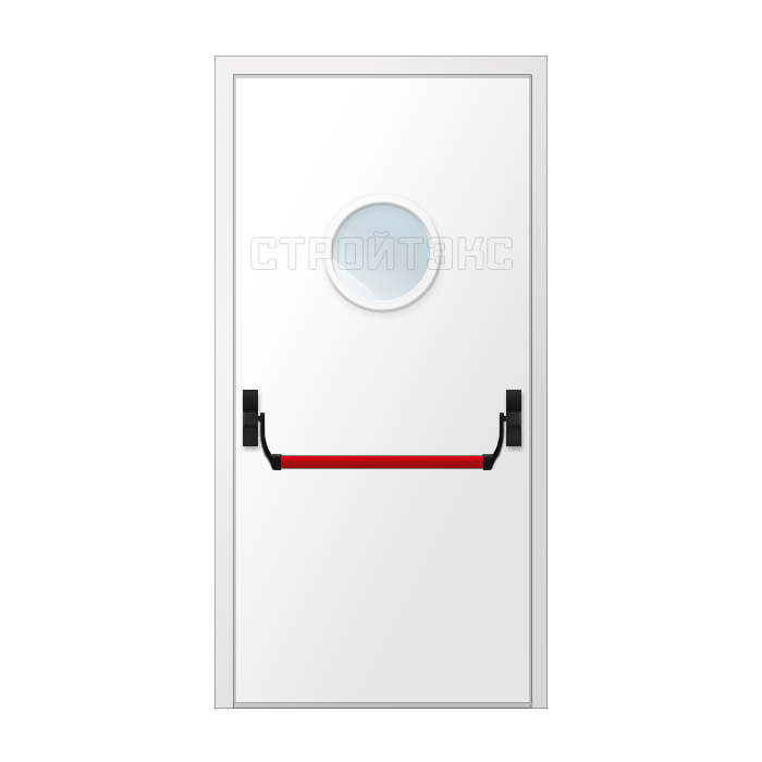 Дверь противопожарная металлическая остекленная EIS60 D300 Антипаника