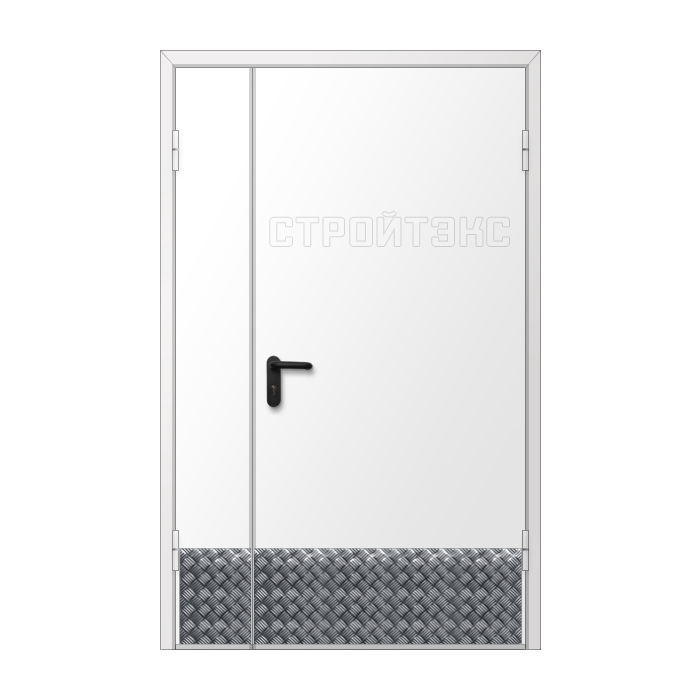 ДПМ-2 EIS60 дверь двупольная Антипаника и накладка из алюминия